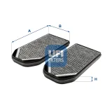 Filter, Innenraumluft UFI 54.242.00