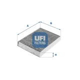Filter, Innenraumluft UFI 54.245.00