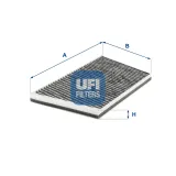 Filter, Innenraumluft UFI 54.246.00