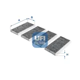 Filter, Innenraumluft UFI 54.255.00