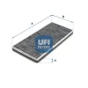 Filter, Innenraumluft UFI 54.281.00