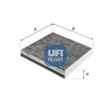 Filter, Innenraumluft UFI 54.282.00
