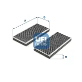 Filter, Innenraumluft UFI 54.283.00