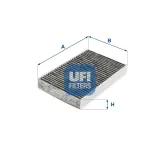 Filter, Innenraumluft UFI 54.285.00