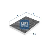 Filter, Innenraumluft UFI 54.295.00