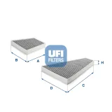 Filter, Innenraumluft UFI 54.302.00