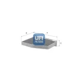 Filter, Innenraumluft UFI 54.376.00