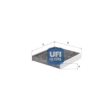 Filter, Innenraumluft UFI 54.388.00