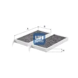 Filter, Innenraumluft UFI 54.417.00