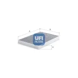 Filter, Innenraumluft UFI 54.428.00