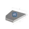 Filter, Innenraumluft UFI 54.480.00