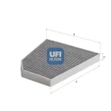 Filter, Innenraumluft UFI 54.480.00