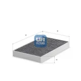 Filter, Innenraumluft UFI 54.481.00