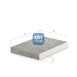 Filter, Innenraumluft UFI 54.516.00