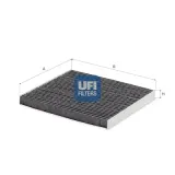 Filter, Innenraumluft UFI 54.518.00