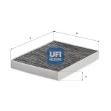 Filter, Innenraumluft UFI 54.530.00