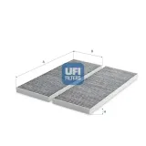 Filter, Innenraumluft UFI 54.531.00