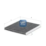 Filter, Innenraumluft UFI 54.532.00