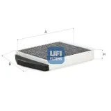 Filter, Innenraumluft UFI 54.569.00