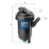 Kraftstofffilter UFI 55.139.00
