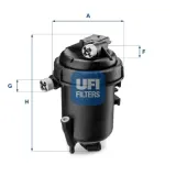 Kraftstofffilter UFI 55.144.00