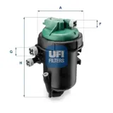 Kraftstofffilter UFI 55.173.00
