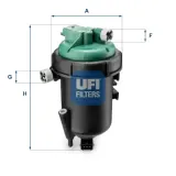 Kraftstofffilter UFI 55.175.00