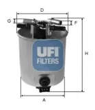 Kraftstofffilter UFI 55.393.00