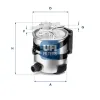 Kraftstofffilter UFI 55.418.00