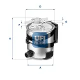 Kraftstofffilter UFI 55.418.00