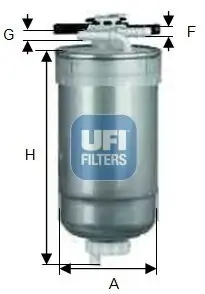 Kraftstofffilter UFI 55.427.00 Bild Kraftstofffilter UFI 55.427.00