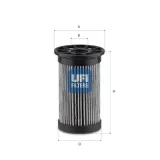 Filter, Arbeitshydraulik UFI 77.041.00