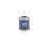 Filter, Arbeitshydraulik UFI 85.189.00