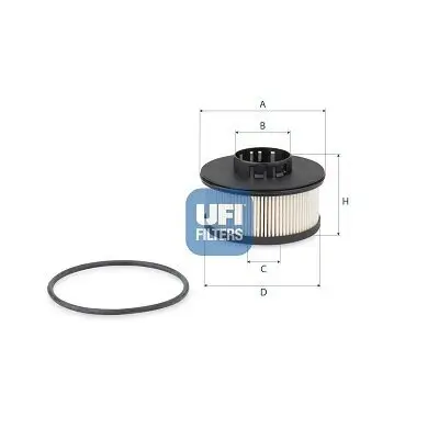 Kraftstofffilter UFI 26.201.00