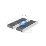 Filter, Innenraumluft UFI 54.469.00