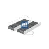 Filter, Innenraumluft UFI 54.469.00