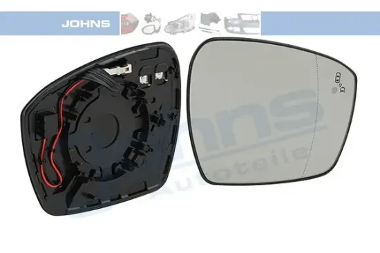 Spiegelglas, Außenspiegel rechts JOHNS 32 76 38-83 Bild Spiegelglas, Außenspiegel rechts JOHNS 32 76 38-83