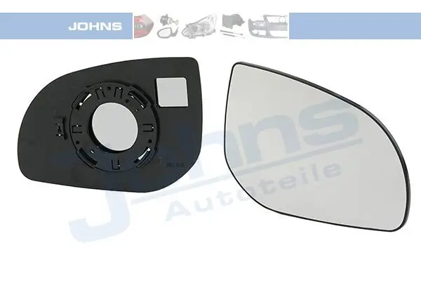 Spiegelglas, Außenspiegel rechts JOHNS 39 11 38-80