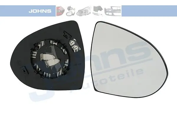 Spiegelglas, Außenspiegel rechts JOHNS 41 87 38-81