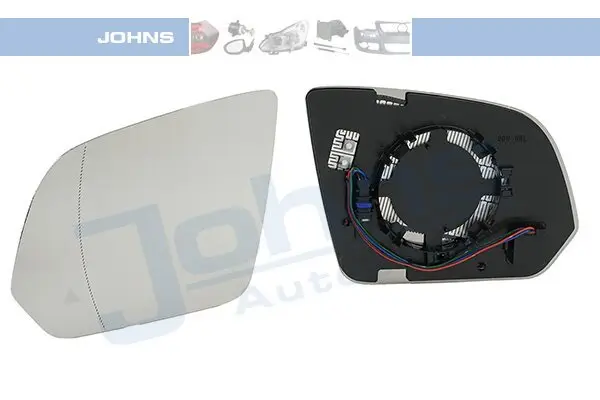 Spiegelglas, Außenspiegel links JOHNS 50 43 37-82