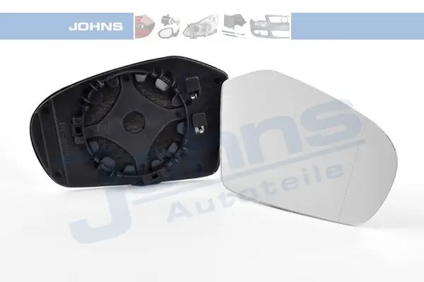 Spiegelglas, Außenspiegel rechts JOHNS 50 52 38-81