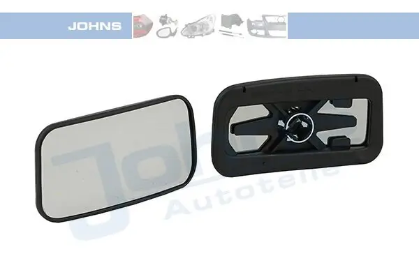 Spiegelglas, Außenspiegel links JOHNS 50 65 37-82