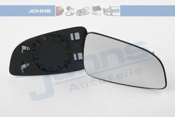 Spiegelglas, Außenspiegel rechts JOHNS 55 09 38-80