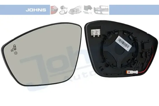Spiegelglas, Außenspiegel links JOHNS 55 59 37-83 Bild Spiegelglas, Außenspiegel links JOHNS 55 59 37-83
