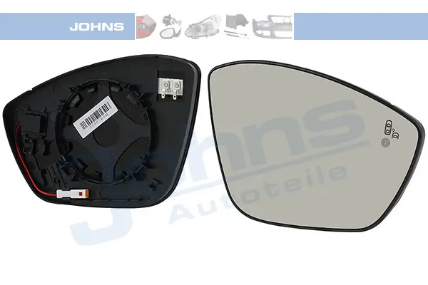 Spiegelglas, Außenspiegel rechts JOHNS 55 59 38-83