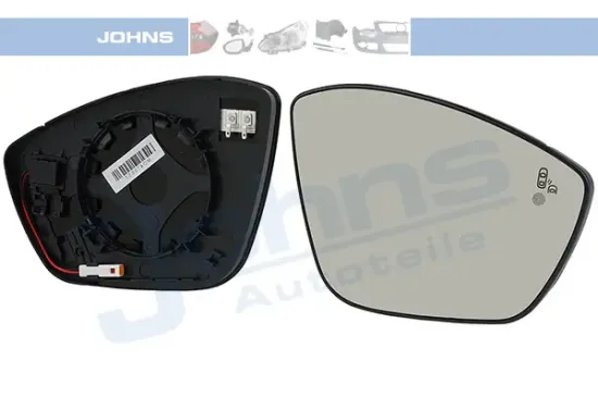 Spiegelglas, Außenspiegel rechts JOHNS 55 59 38-83 Bild Spiegelglas, Außenspiegel rechts JOHNS 55 59 38-83