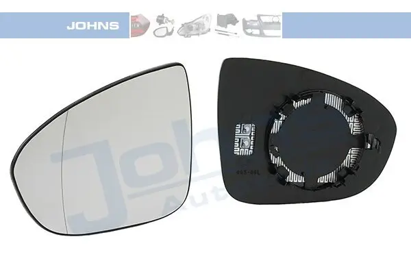 Spiegelglas, Außenspiegel links JOHNS 55 66 37-81