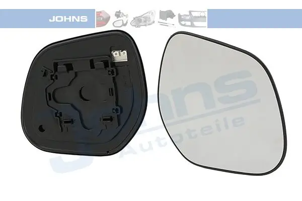 Spiegelglas, Außenspiegel rechts JOHNS 58 47 38-81