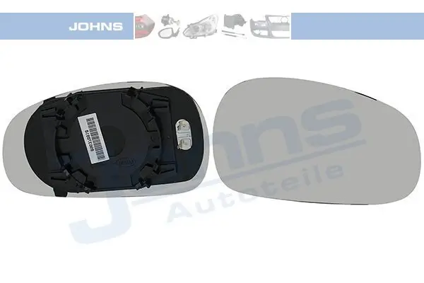 Spiegelglas, Außenspiegel rechts JOHNS 67 33 38-81