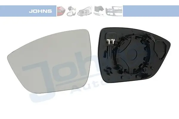 Spiegelglas, Außenspiegel links JOHNS 67 81 37-81